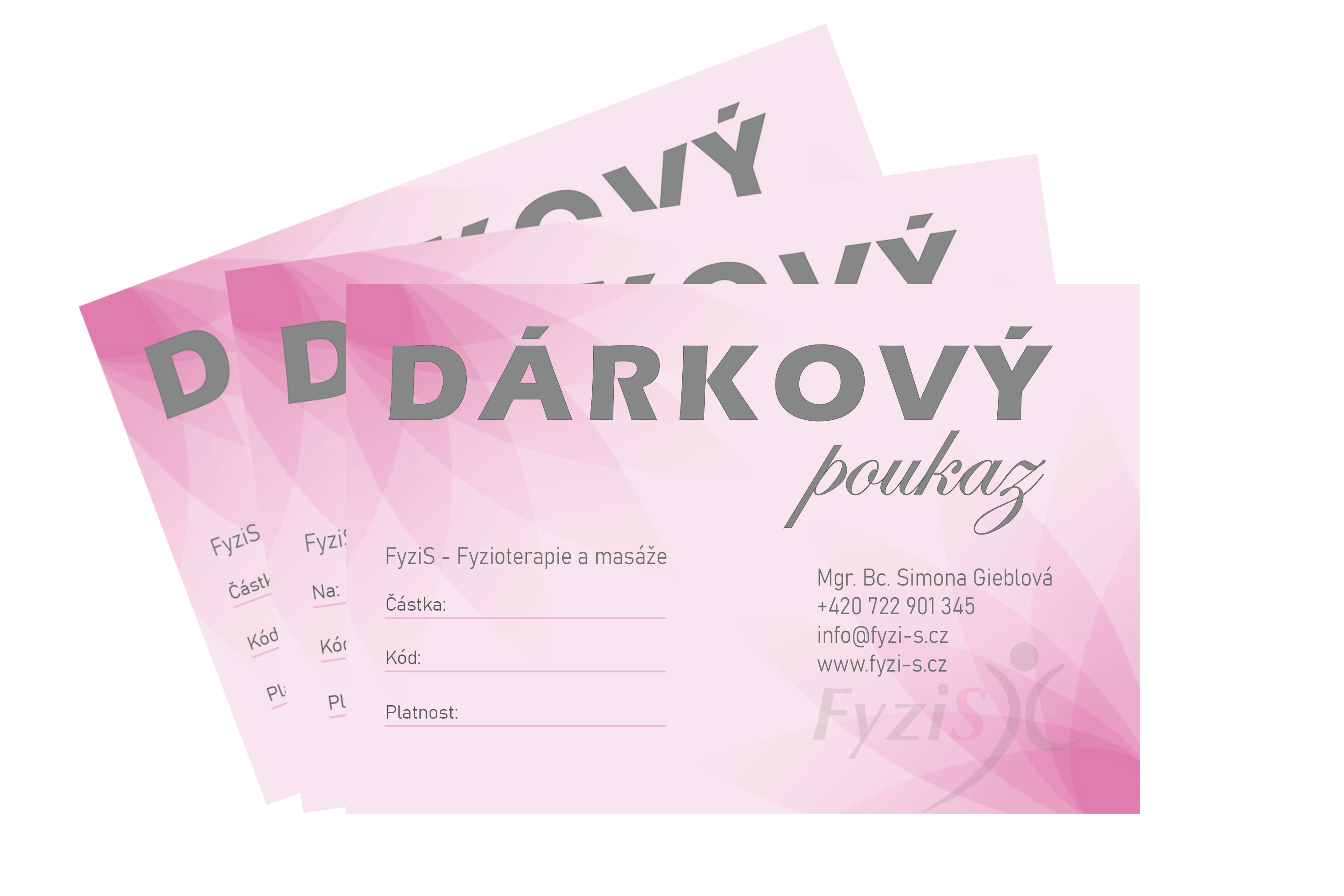 Dárkové vouchery v prodeji